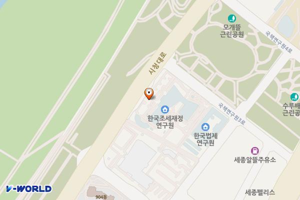 한국조세재정연구원 위치 지도 — 세종특별자치시 시청대로 336