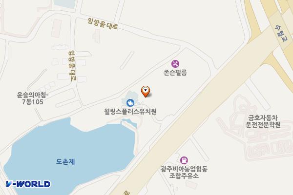 브라이튼정상교육센터 위치 지도 — 전남광주통합특별시 광산구 임방울대로 603