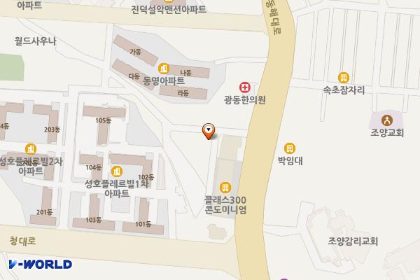 속초 더클래스300 호텔 콘도 위치 지도 — 강원특별자치도 속초시 동해대로 3915