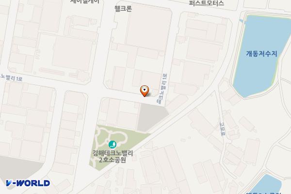 김해 테크노밸리 개동주차장 위치 지도 — 경상남도 김해시 진례면 테크노밸리1로 20-11