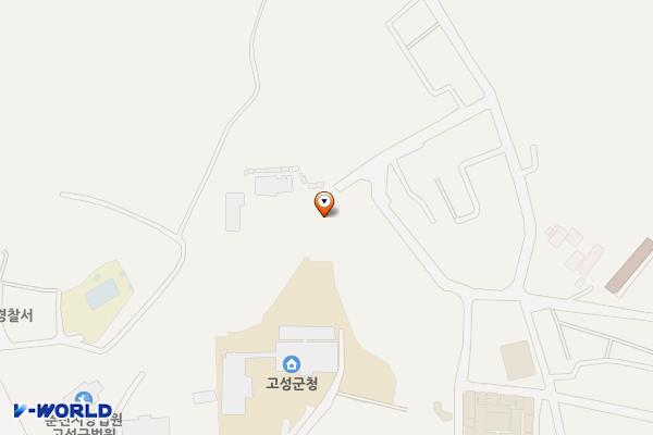 고성군청 위치 지도 — 강원특별자치도 고성군 간성읍 고성중앙길 9