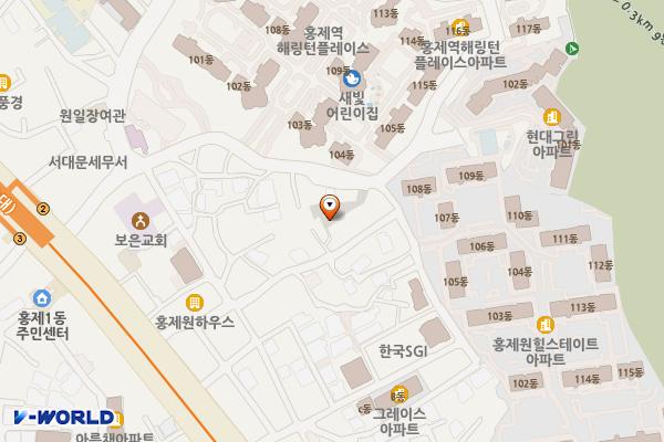 홍제2동 제1공영 위치 지도 — 서울특별시 서대문구 홍제2동 192-14
