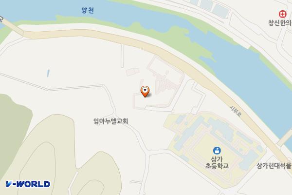 합천 삼가 브랜드 육타운 위치 지도 — 경상남도 합천군 삼가면 서부로 55