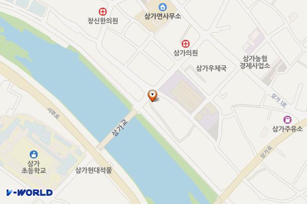합천 삼가면 양천강 제방주차장 위치 지도 — 경상남도 합천군 삼가면 일부4길 9