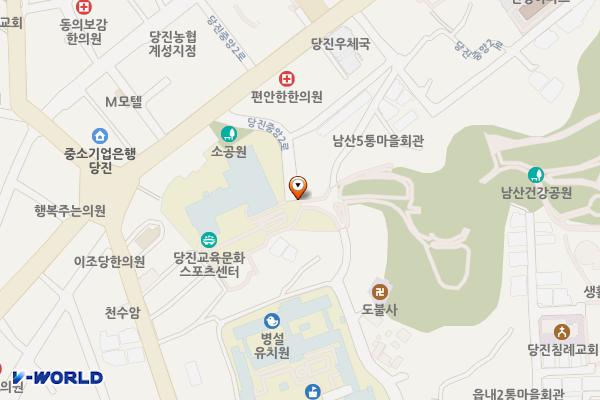 당진교육문화스포츠센터 위치 지도 — 충청남도 당진시 당진중앙2로 132-30