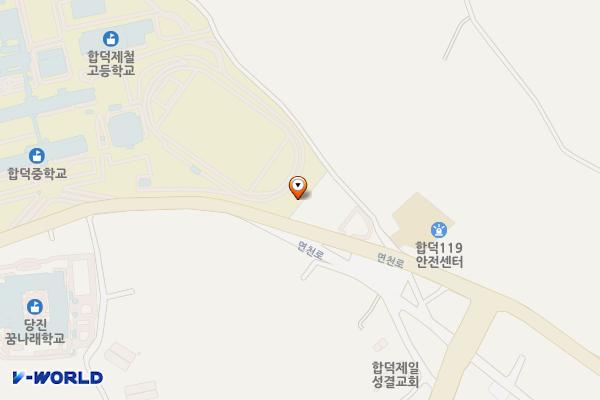 당진 학생꿈키움터 위치 지도 — 충청남도 당진시 합덕읍 중방로 7