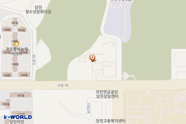 당진 종합복지타운 위치 지도 — 충청남도 당진시 시청1로 38