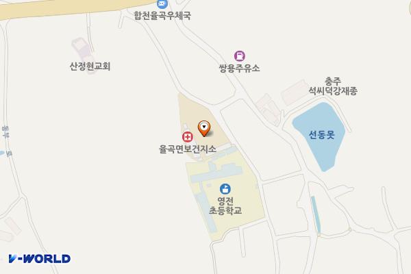 합천 율곡면사무소 위치 지도 — 경상남도 합천군 율곡면 영전3길 26
