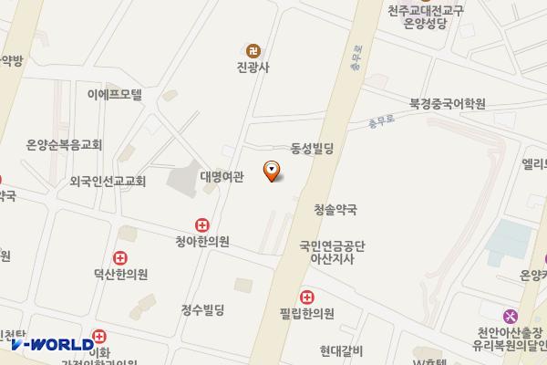 아산 온양온천시장 주차타워 위치 지도 — 충청남도 아산시 시장길25번길 8