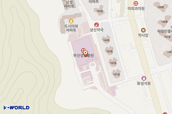 부산성모병원 위치 지도 — 부산광역시 남구 용호로232번길 25-14