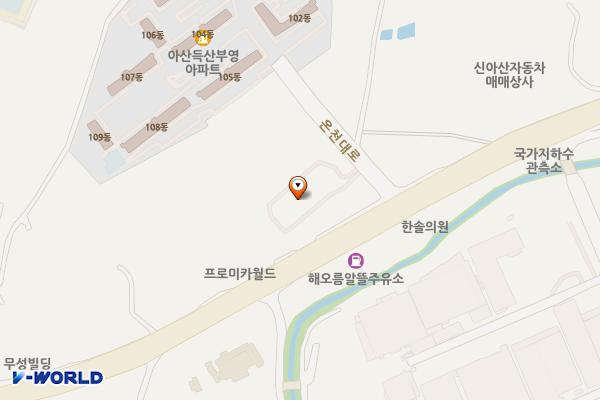 아산 득산동 공영주차장 위치 지도 — 충청남도 아산시 온천대로 1103