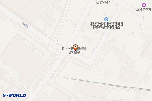 한국교통안전공단 전주자동차검사소 위치 지도 — 전북특별자치도 전주시 덕진구 신행로 44