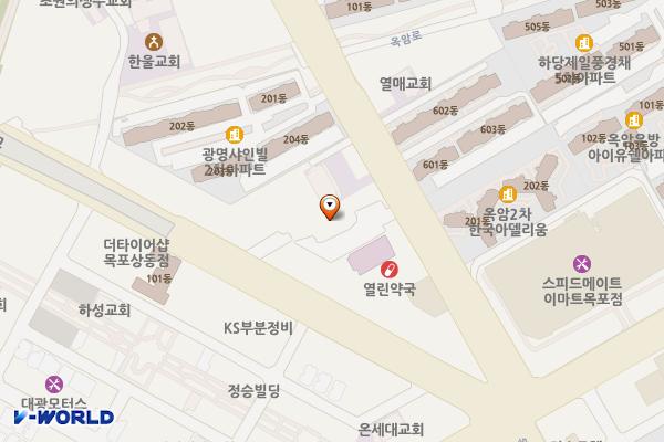 한국교통안전공단 목포자동차검사소 위치 지도 — 전남광주통합특별시 목포시 옥암로 153