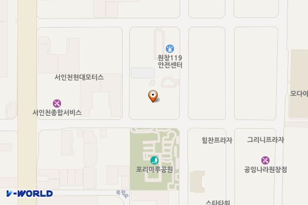 원창동 위치 지도 — 인천광역시 서구 북항로 32번길