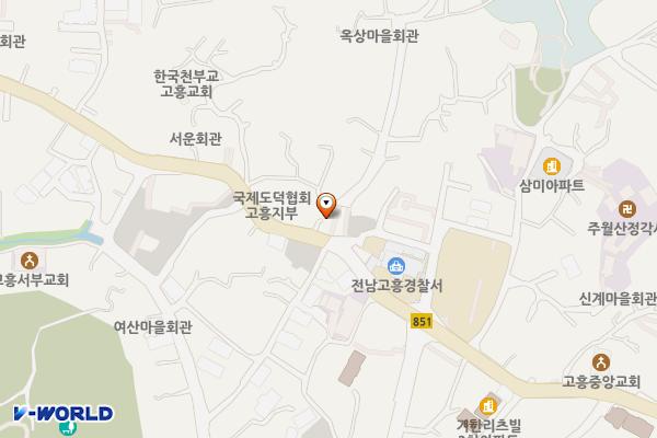 고흥 홍교 공영주차장 위치 지도 — 전남광주통합특별시 고흥군 고흥읍 흥양길 56-2