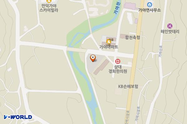 합천 가야시장 주차장 위치 지도 — 경상남도 합천군 가야면 황산3길 11-2