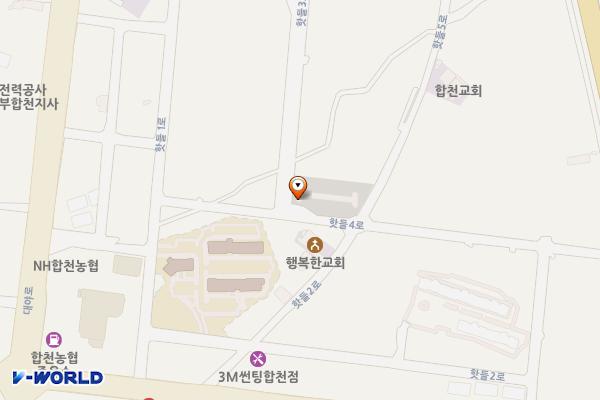 합천 핫들주차장 위치 지도 — 경상남도 합천군 합천읍 핫들4로 14