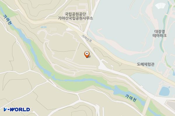 합천 대장경 테마파크 제4주차장 위치 지도 — 경상남도 합천군 가야면 가야산로 1199
