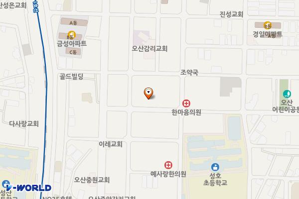 오산 오색시장 공영주차장 위치 지도 — 경기도 오산시 오산로278번길 10