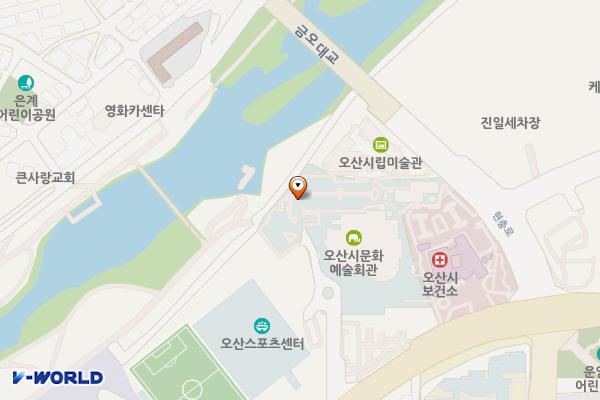 오산 문화의거리2 주차장 위치 지도 — 경기도 오산시 경기동로 41