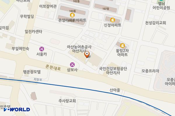 한국농어촌공사 아산지사 위치 지도 — 충청남도 아산시 삼동로8번길 17