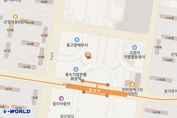 고양 글로리아프라자 위치 지도 — 경기도 고양시 덕양구 화정로 53-1