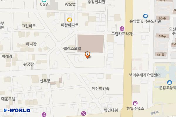 오산 어울림 복개천 공영주차장 위치 지도 — 경기도 오산시 오산로190번길 31-1
