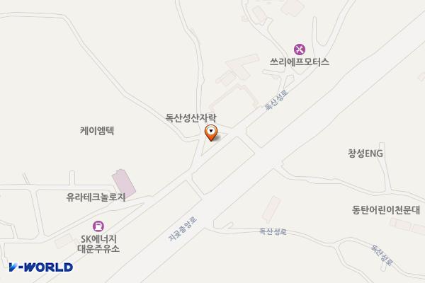 오산 세마대지 입구 공영주차장 위치 지도 — 경기도 오산시 독산성로269번길 5