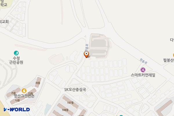 오산 은계동 공영주차장 위치 지도 — 경기도 오산시 현충로 46