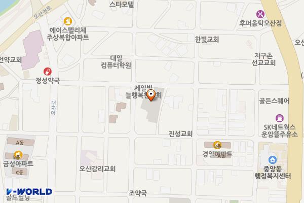 오산 오색시장 제2공영주차장 위치 지도 — 경기도 오산시 오산로300번길 22