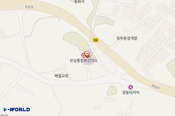 양주 은남통합보건지소 위치 지도 — 경기도 양주시 남면 화합로610번길 161-13