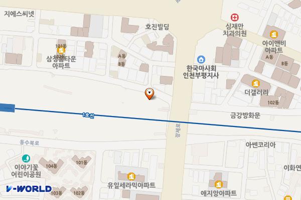 인천 부평현대더로프트 위치 지도 — 인천광역시 부평구 장제로 45