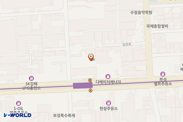 르노코리아자동차 김해정비사업소 위치 지도 — 경상남도 김해시 김해대로2635번길 6