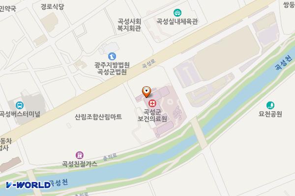 곡성 보건의료원 위치 지도 — 전남광주통합특별시 곡성군 곡성읍 곡성로 854