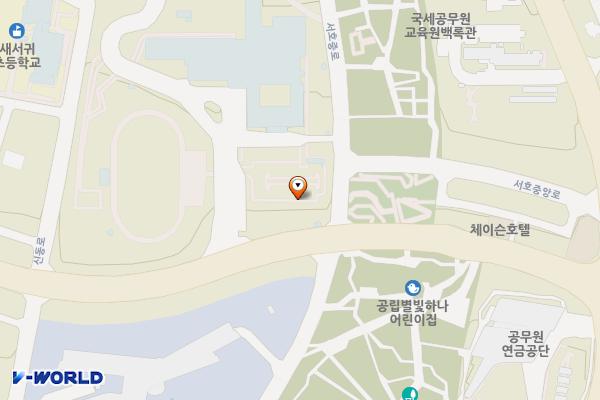 제주 국세공무원교육원 위치 지도 — 제주특별자치도 서귀포시 서호중로 19