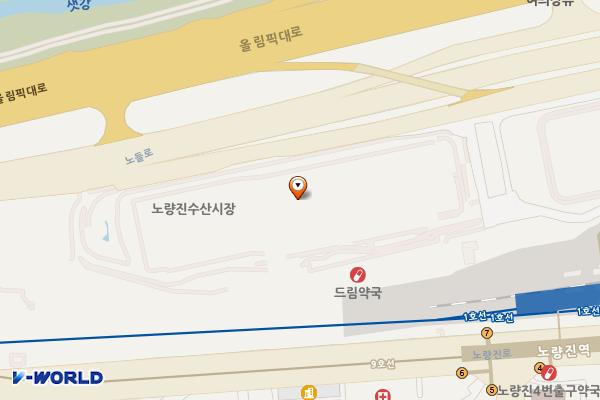노량진 수산시장 위치 지도 — 서울특별시 동작구 노들로 674