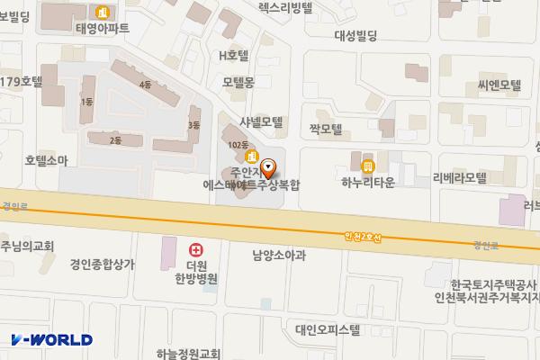 미래에셋 주안사옥 위치 지도 — 인천광역시 미추홀구 경인로 407