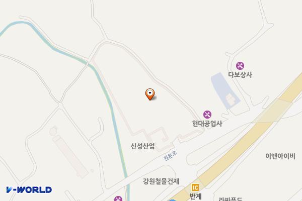 현대자동차 원주출고센터 위치 지도 — 강원특별자치도 원주시 문막읍 원문로 2122