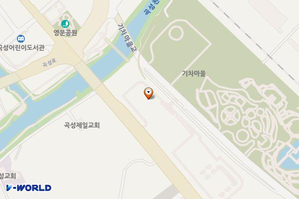 곡성 섬진강기차마을 제1주차장 위치 지도 — 전남광주통합특별시 곡성군 오곡면 오지리 1303-6