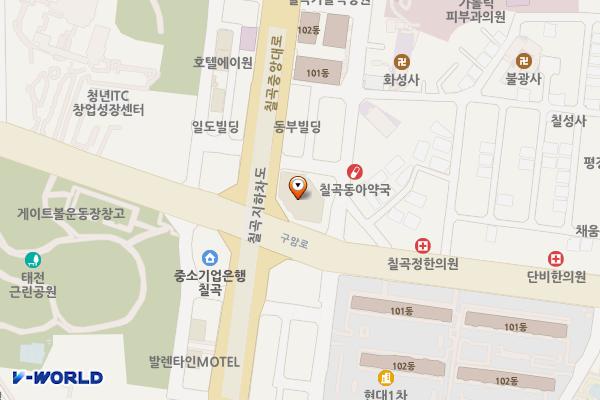 대구 동아아울렛 강북점 위치 지도 — 대구광역시 북구 칠곡중앙대로 416