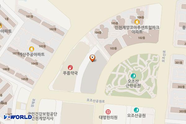 계산1 위치 지도 — 인천광역시 계양구 계양문화로 111