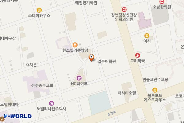 전북 NC웨이브 전주점 위치 지도 — 전북특별자치도 전주시 완산구 고사동 96-1 NCWAVE