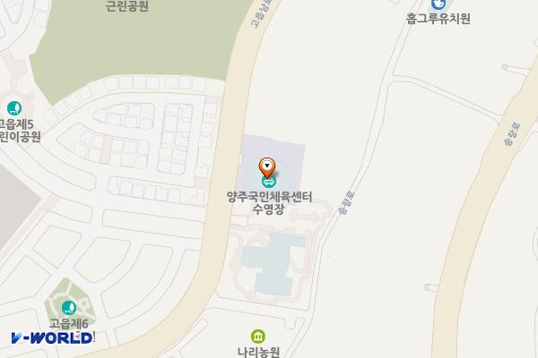 양주시 국민체육센터 위치 지도 — 경기도 양주시 고읍남로 172