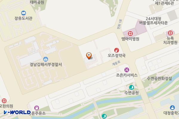 동남지방데이터청 김해사무소 위치 지도 — 경상남도 김해시 계동로 195