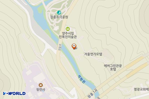양주 장흥관광지 제2공영주차장 위치 지도 — 경기도 양주시 장흥면 권율로 194