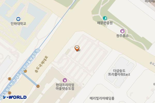 현대프리미엄아울렛 송도점 위치 지도 — 인천광역시 연수구 송도국제대로 123