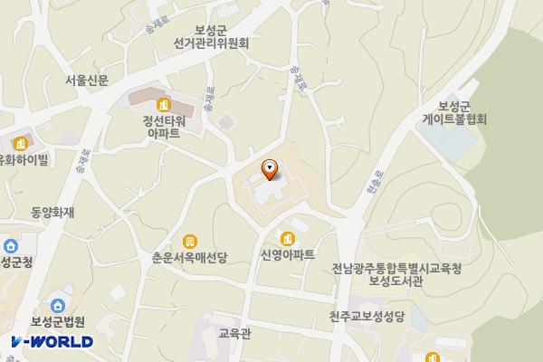 호남지방데이터청 보성사무소 위치 지도 — 전남광주통합특별시 보성군 보성읍 동인길 31