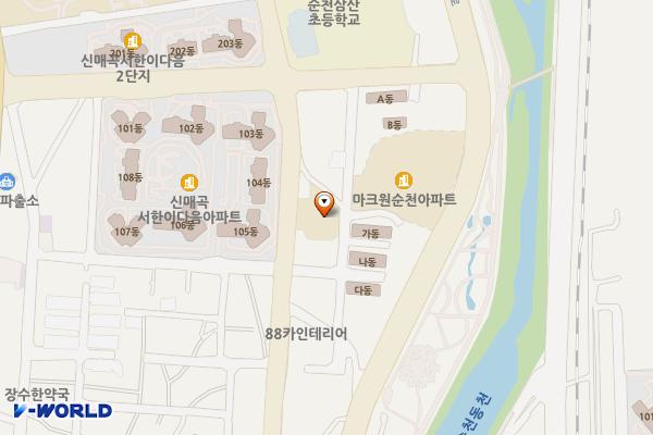 호남지방데이터청 순천사무소 위치 지도 — 전남광주통합특별시 순천시 비행장길 18
