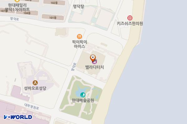 현대백화점 울산점 동구 위치 지도 — 울산광역시 동구 방어진순환도로 899