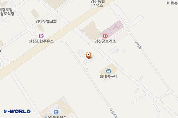 호남지방데이터청 강진사무소 위치 지도 — 전남광주통합특별시 강진군 강진읍 목리길 14